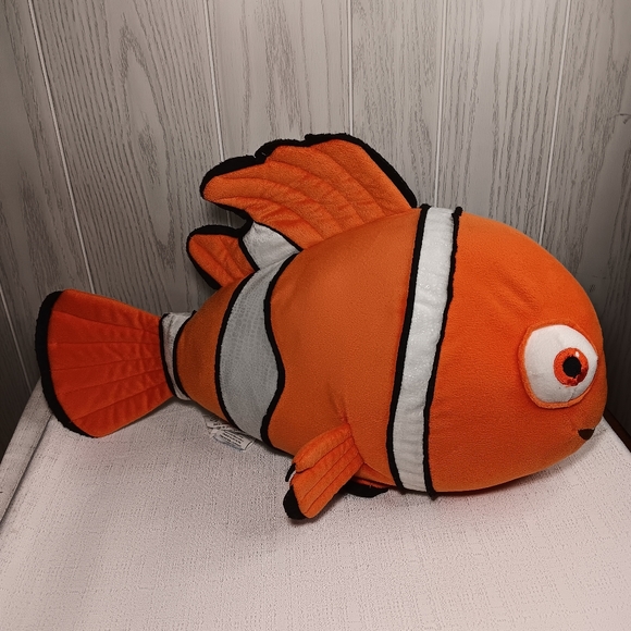 Disney Pixar Finding Dory Nemo Plush Clown fish stuffed animal pillow lovey - Picture 10 of 10